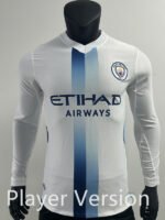 Player version 26-27 Manchester City Away White Long-sleeved Soccer Jersey AAA