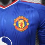Player version 26-27 Manchester United Away Blue Long-sleeved Soccer Jersey AAA - Image 2