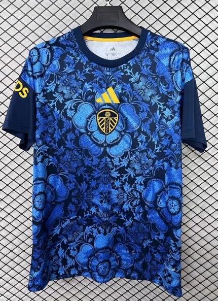 26-27 Leeds United Blue Soccer Jersey AAA