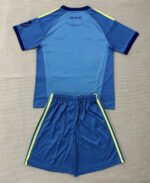 2026-27 Real Madrid Goalkeeper Lake Blue kids/youth Soccer uniform - Image 2