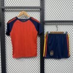 (2 star)2026-2027 Spain Home Red kids/youth  Soccer uniform - Image 2