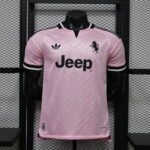 Player version 2026-2027 Juventus Away Pink Soccer Jersey AAA