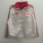 2026 Double-sided Spain Red White Windbreaker  Soccer Jacket - Image 3