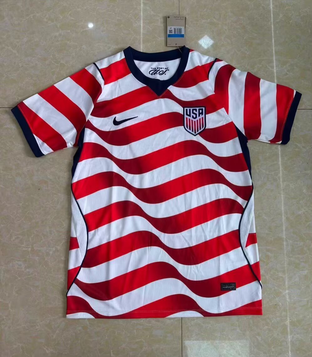 3bd468ea 2026-27 USA Home Red Soccer Jersey AAA - Image 1