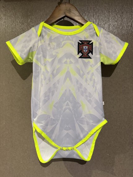 2026-2027 Portugal Goalkeeper Light Grey Baby Soccer Uniform