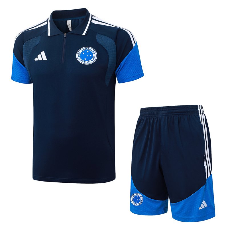 3e13fc11 2026-27 Cruzeiro Royal Blue Polo Soccer Uniform - Image 1