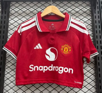2026-27 Manchester United Home Red Women Soccer Short Jersey AAA