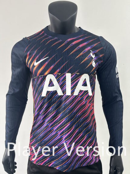 Player version 26-27 Tottenham  Away Black Purple Long sleeved Soccer Jersey AAA