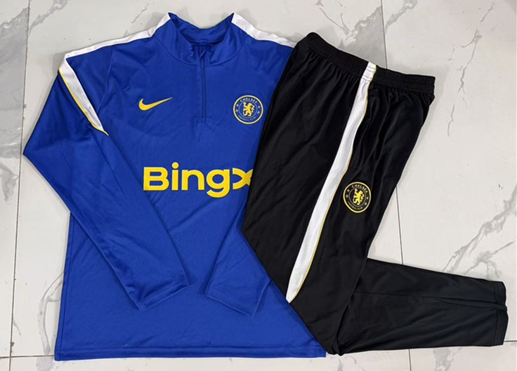 464bd1c5 2026-27 Chelsea Blue Soccer Tracksuit Uniform - Image 1