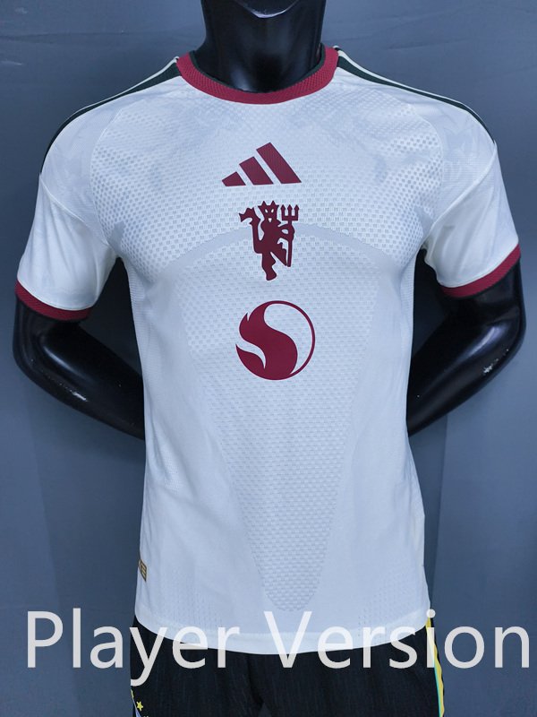 47e10cca Player version 26-27 Manchester United Second Away White Soccer Jersey AAA - Image 1