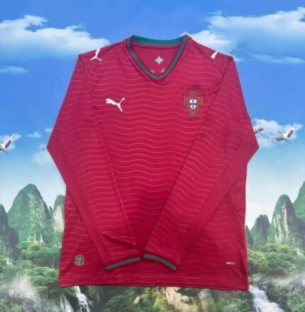 2026-27 Portugal Home Red Long sleeves Soccer Jersey AAA