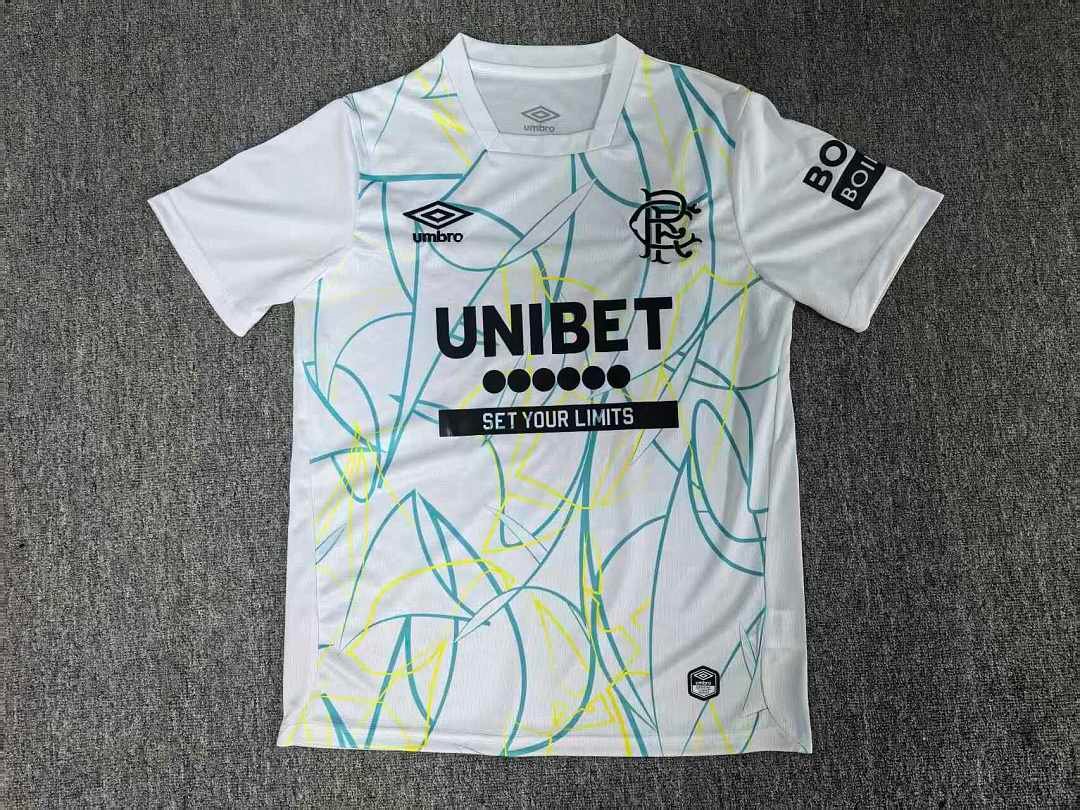4ad90fe3 26-27 Rangers Goalkeeper White Soccer Jersey AAA - Image 1
