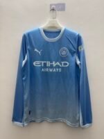 （S-4XL） 2026-2027 Manchester City Home Blue Soccer Long sleeves Jersey AAA