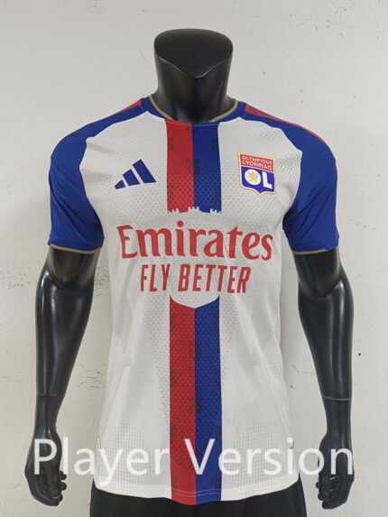Player version 2026-27 Olympique lyonnais Home White Soccer Jersey AAA