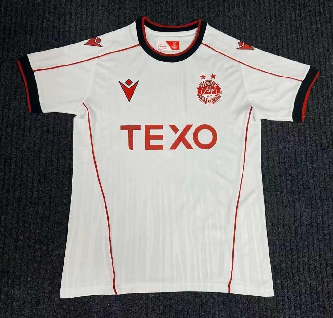 4e960a43 2026-27 Aberdeen Away White Soccer Jersey AAA - Image 1
