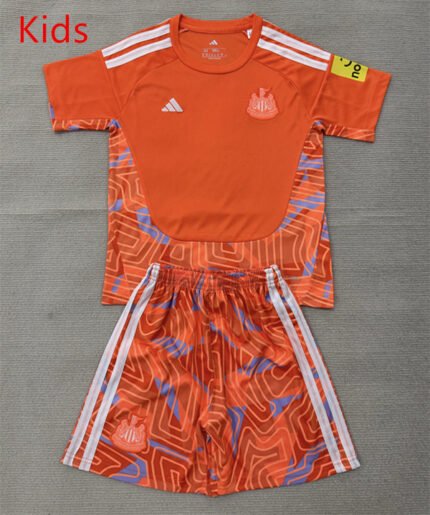 26-27 Newcastle United Goalkeeper Orange Kids/Youth Soccer Uniform