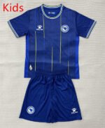 2026-2027 Bosnia Herzegovina Home Blue  Kids/Youth Soccer Uniform