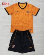 26-27 Wolverhampton Home Orange Kids/Youth Soccer Uniform