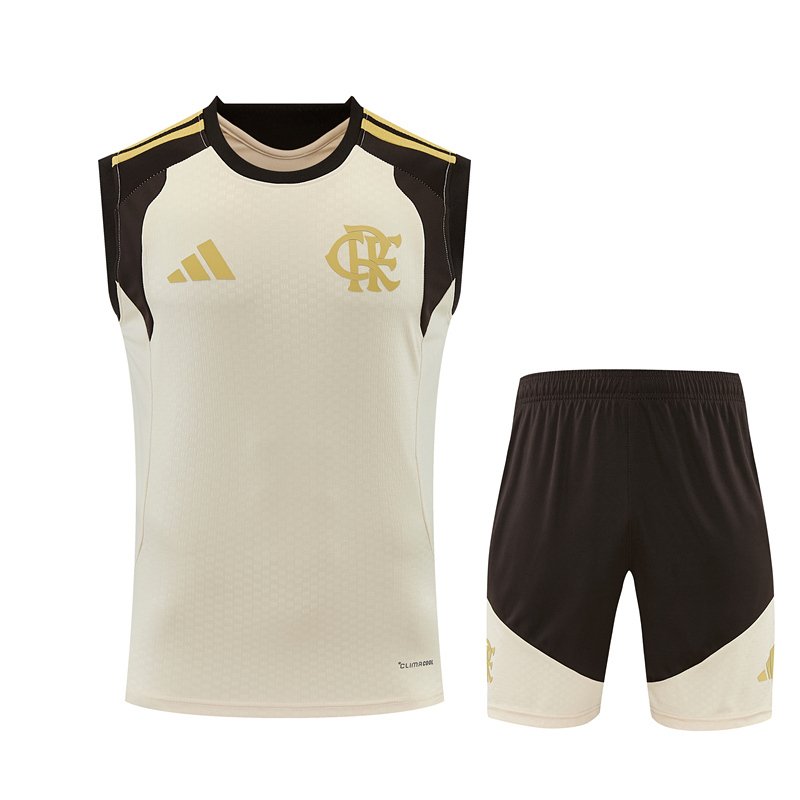 577266b7 2026-27 Flamengo Beige Vest Soccer Uniform - Image 1