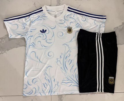 2026-27 Argentina White Tracksuit Soccer Uniform