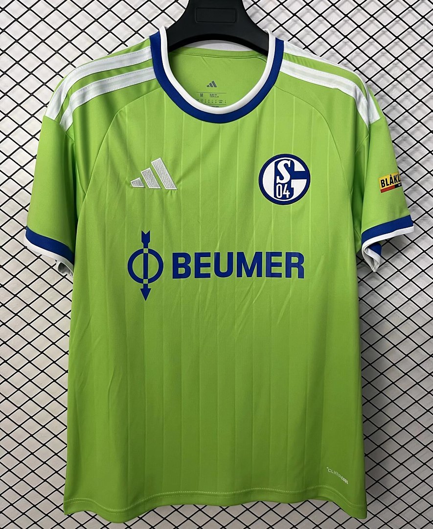 5c38bc9f 2026-27 Schalke 04 Away Green Soccer Jersey AAA - Image 1