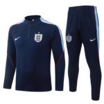 2026-27 England Blue Soccer Tracksuit Uniform