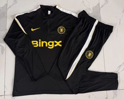 2026-27 Chelsea Black Soccer Tracksuit Uniform