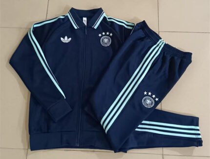 26-27 Germany Dark Blue Thailand Soccer Jacket Uniform
