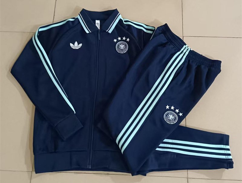 60225ba3 26-27 Germany Dark Blue Thailand Soccer Jacket Uniform - Image 1