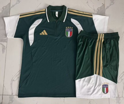 2026-2027 Italy Green Polo Soccer Uniform