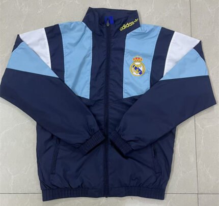 26-27 Real Madrid Royal Blue Windbreaker  Soccer Jacket