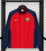 Retro version 1998 Barcelona Red Windbreaker  Soccer Jacket - Image 3