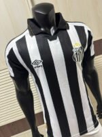 Player version 2026-27 Santos Away Black White Soccer Jersey AAA - Image 3