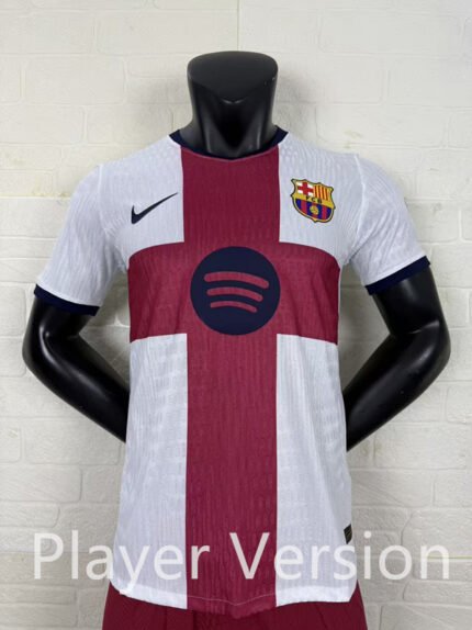 Player version 26-27 Barcelona 2nd Away White  Soccer Jersey AAA