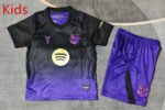 2026-27 Barcelona Away Purple Black kids/youth Soccer uniform