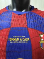 Player version 26-27 Barcelona Red Blue Soccer Jersey AAA - Image 5