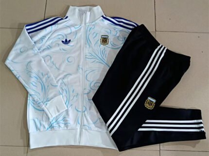 26-27 Argentina White Blue Thailand Soccer Jacket Uniform