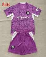 2026-2027  Manchester City  Goalkeeper Purple kids/youth  Soccer uniform
