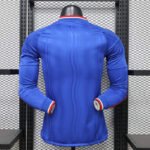Player version 26-27 Manchester United Away Blue Long-sleeved Soccer Jersey AAA - Image 4