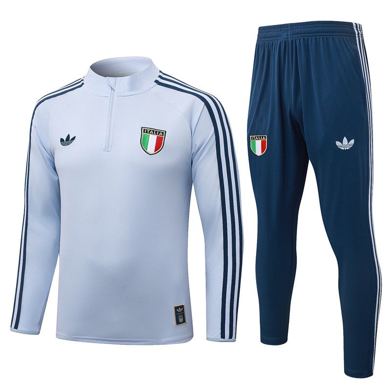 71b9806b 2026-27 Italy Blue Soccer Tracksuit Uniform - Image 1