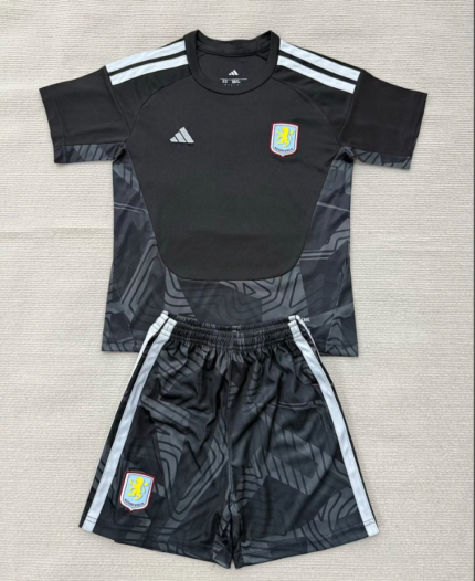2026-2027  Aston Villa Goalkeeper Black Soccer Uniform