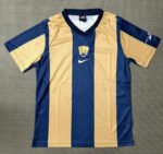 Retro Version 00-01 PumasUNAM Yellow Blue Soccer Jersey