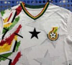 26-27 Ghana White Soccer Jersey AAA - Image 3
