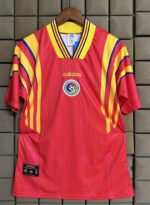 Retro Version1996 Romania Home Red Thailand  Soccer Jersey AAA