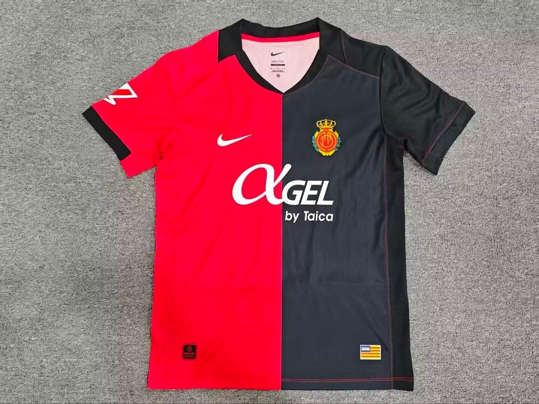 850107ad 2026-27 RCD Mallorca Home Black Red Soccer Jersey AAA - Image 1