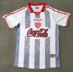 Retro Version 99-00 Necaxa Away White Grey Soccer Jersey