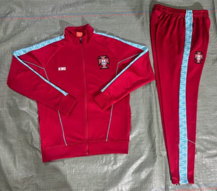 26-27 Portugal Red Thailand Soccer Jacket Uniform