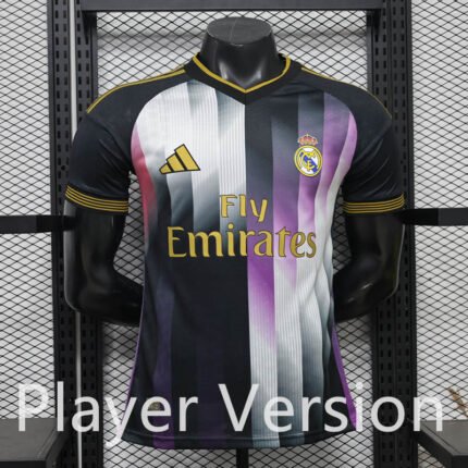 Player version 26-27 Real Madrid Black Purple Soccer Jersey AAA