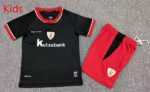 2026-27 Athletic Bilbao Away Black kids/youth Soccer uniform
