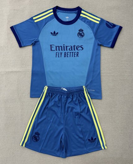 2026-27 Real Madrid  Goalkeeper Lake Blue Soccer uniform